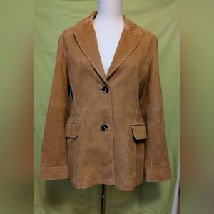 Bernardo's Women's Tan Suede Jacket, 100%